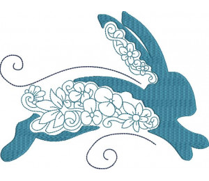 Stickdatei - Blumiger Osterhase 5